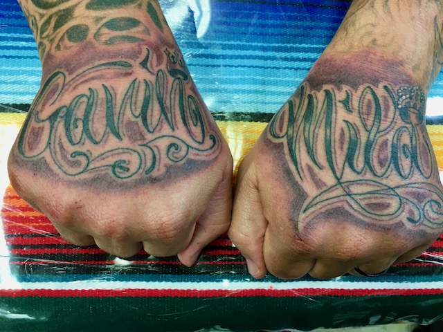 lettering tattoo