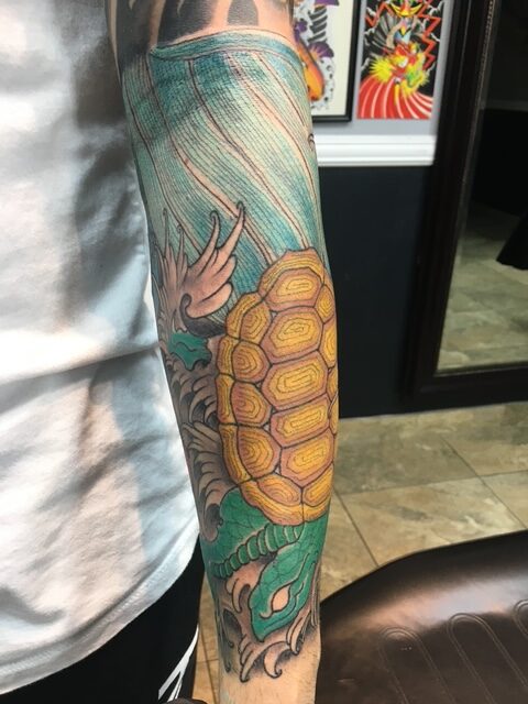 Japanese turtle tattoo san diego
