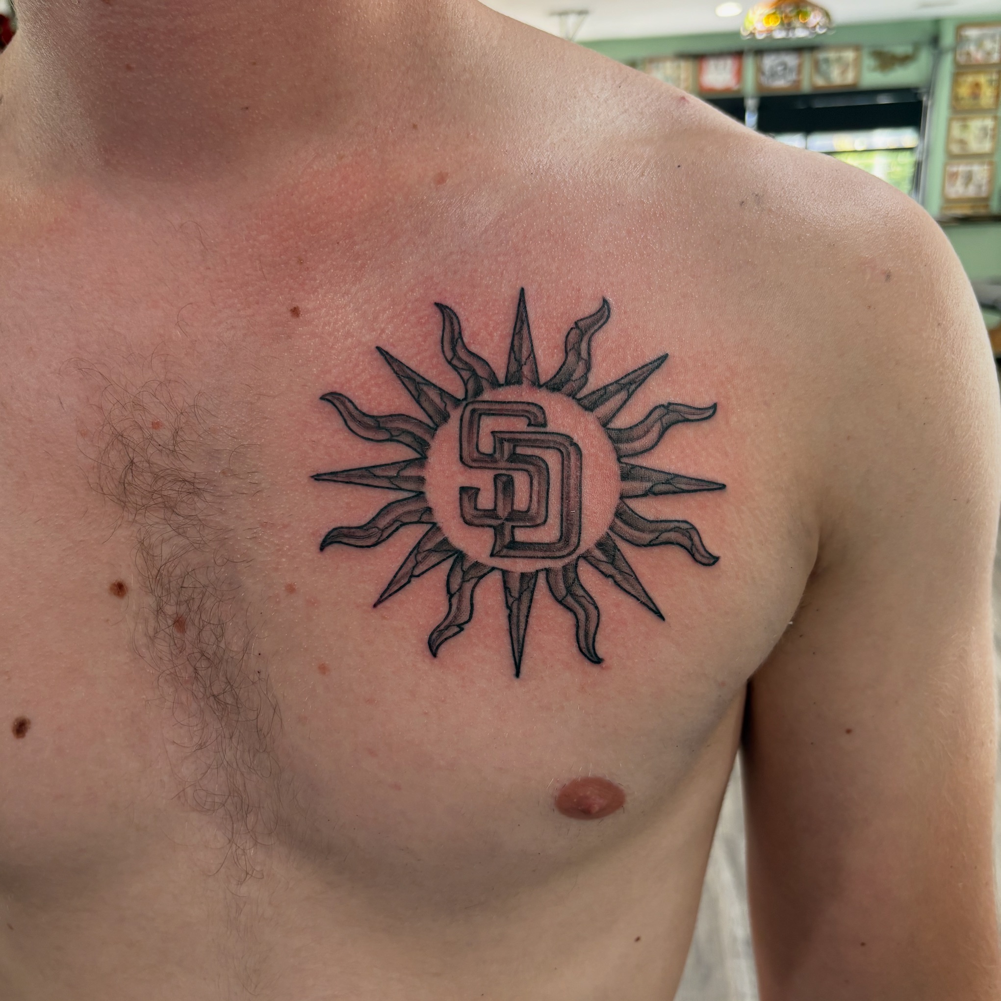 San Diego sun Tattoo by Teer at Propaganda Tattoo in San Diego